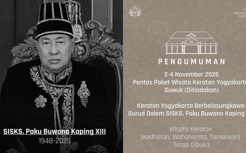 Duka Raja Solo Wafat, Yogyakarta Hening: Gamelan Keraton Berhenti 3 Hari